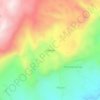 Mappa topografica Antibalas, altitudine, rilievo