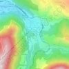 Mappa topografica Rocher de la Vierge, altitudine, rilievo