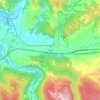 Mappa topografica Mollere, altitudine, rilievo