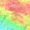 Mappa topografica Keravello Les Pins, altitudine, rilievo