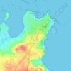 Mappa topografica Kermenguy, altitudine, rilievo