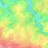 Mappa topografica Le Landreau, altitudine, rilievo
