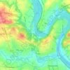 Mappa topografica Cromby, altitudine, rilievo
