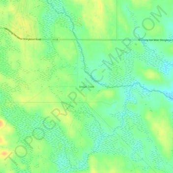 Mappa topografica Indian Town, altitudine, rilievo