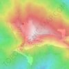Mappa topografica Pic du Gar, altitudine, rilievo