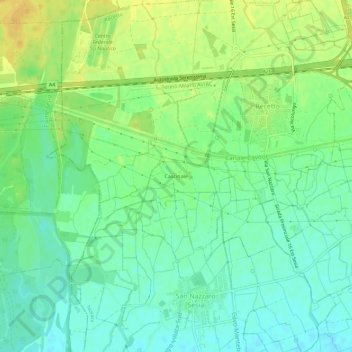Mappa topografica Cascinale, altitudine, rilievo