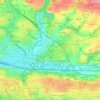 Mappa topografica Le Rouillen, altitudine, rilievo