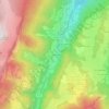 Mappa topografica Les Étrets, altitudine, rilievo