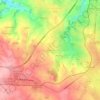 Mappa topografica Le Couderc, altitudine, rilievo