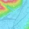 Mappa topografica Sementina, altitudine, rilievo