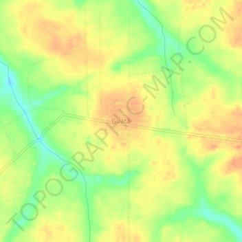 Mappa topografica Guatá, altitudine, rilievo