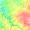 Mappa topografica La Saigne, altitudine, rilievo