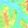 Mappa topografica Le Clos, altitudine, rilievo