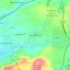 Mappa topografica Easton Royal, altitudine, rilievo