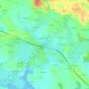 Mappa topografica Pont Malgouin, altitudine, rilievo