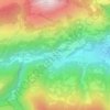 Mappa topografica Galleno, altitudine, rilievo