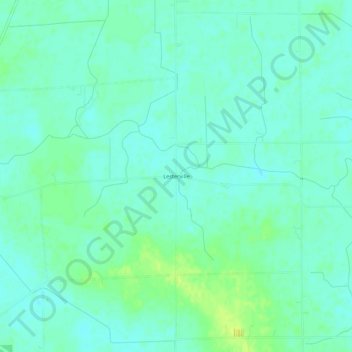 Mappa topografica Lesterville, altitudine, rilievo
