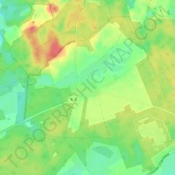 Mappa topografica Venzkow, altitudine, rilievo
