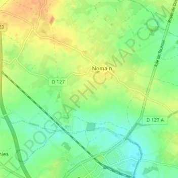 Mappa topografica Le Paradis, altitudine, rilievo