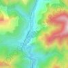 Mappa topografica La Pinède, altitudine, rilievo