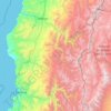 Mappa topografica Norte Chico, altitudine, rilievo