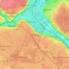 Mappa topografica Grigny, altitudine, rilievo