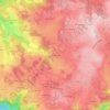 Mappa topografica Saint-Romain, altitudine, rilievo