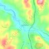 Mappa topografica Jackson Corners, altitudine, rilievo