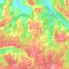 Mappa topografica Les Farges du Pic, altitudine, rilievo