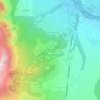 Mappa topografica Station de Laye en Champsaur, altitudine, rilievo