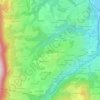 Mappa topografica Comberlin, altitudine, rilievo