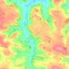 Mappa topografica A Doat, altitudine, rilievo