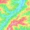 Mappa topografica Galliani, altitudine, rilievo