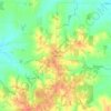 Mappa topografica Saint Wendel, altitudine, rilievo