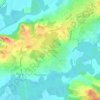 Mappa topografica Bigné, altitudine, rilievo