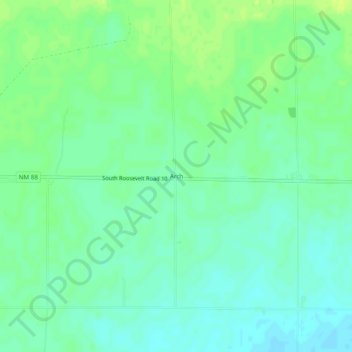 Mappa topografica Arch, altitudine, rilievo