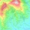 Mappa topografica Chiesa, altitudine, rilievo