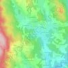 Mappa topografica Étruchat, altitudine, rilievo