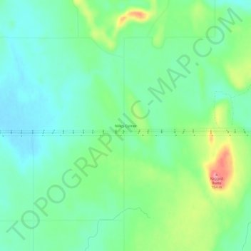 Mappa topografica Nilles Corner, altitudine, rilievo