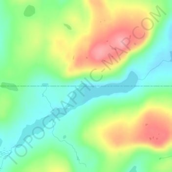 Mappa topografica Labrador Peninsula, altitudine, rilievo