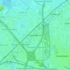 Mappa topografica Hooglanderveen, altitudine, rilievo