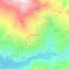 Mappa topografica Kucaka (Gurshqipe), altitudine, rilievo