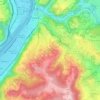 Mappa topografica Beauregard, altitudine, rilievo