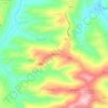 Mappa topografica Crocifisso, altitudine, rilievo