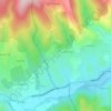 Mappa topografica Les Cheynes, altitudine, rilievo