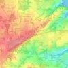 Mappa topografica La Croix Corbin, altitudine, rilievo