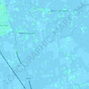 Mappa topografica Hogebieren, altitudine, rilievo