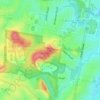 Mappa topografica Pine Mountain, altitudine, rilievo