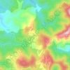 Mappa topografica La Mourre, altitudine, rilievo