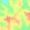 Mappa topografica Rabun, altitudine, rilievo